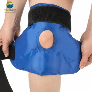 2024 Hot Selling Hot Cold Pack Dark Blue Reusable Microwavable Cooler Knee Gel Ice Wrap Gel Ice Packs for Sports Injuries