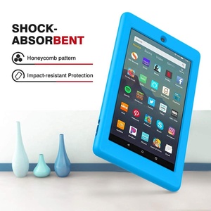 Moko Bìa Trường Hợp Trọng Lượng Nhẹ Bảo Vệ Dây Đeo Cổ Tay Mềm Silicone Chống-Trượt Cover Quay Lại Trường Hợp Đối Với Amazon Cháy 7 Máy Tính Bảng 2019 - Product Image 5