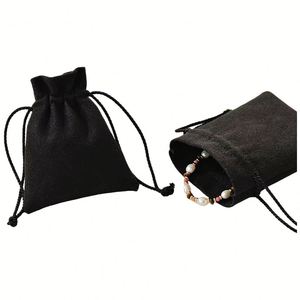 Sac de rangement pour bijoux en velours microfibre, cordon de serrage en forme de bourgeon pour bagues, boucles d'oreilles, colliers, autres accessoires, appareils Bluetooth - Product Image 3