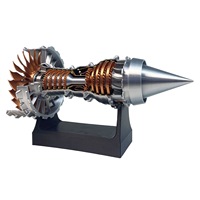 Petit modèle de moteur turboréacteur TR-900 imprimé en 3D pour décoration de table, petit avion au design moderne, cadeau en plastique créatif pour la décoration de la maison