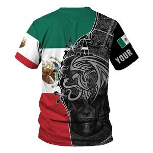 Maglietta Personalizzata <span class=keywords><strong>con</strong></span> Bandiera del Messico per Uomo, T-Shirt di Alta Qualità <span class=keywords><strong>con</strong></span> Orgoglio Messicano e <span class=keywords><strong>Nome</strong></span> Personalizzato, <span class=keywords><strong>Magliette</strong></span> Oversize da Uomo, T-Shirt Fitness - Product Image 3