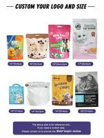 Sacs d'emballage en plastique durables de qualité supérieure, imprimés en héliogravure, de qualité alimentaire, pour sachets en Mylar à fond plat, pour aliments pour chiens et chats