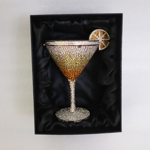 Nouvelle Pochette de Soirée de Luxe pour Femme, Ornée de Diamants et de Strass en Cristal, en Forme de <span class=keywords><strong>Verre</strong></span> à <span class=keywords><strong>Martini</strong></span>, Sac à Main Élégant - Product Image 4