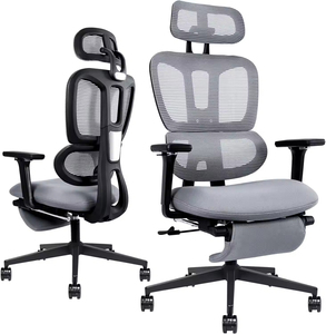 High Back <b>Swivel</b> Ergonomic Office <b>Chair</b> with Foot Rest 2D Headrest & Dynamic Lumbar Support - Product Image 1