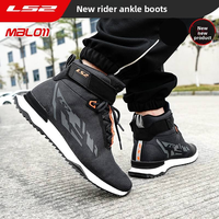 Botas de Motociclismo de Verano LS2 MBL011, Ligeras, Cómodas, Transpirables y Resistentes al Desgaste, Zapatos Cortos para Viajes Diarios