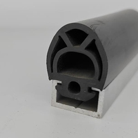 Bande d'étanchéité en caoutchouc pour porte de garage enroulable, bande d'étanchéité universelle pour porte de garage en forme de U