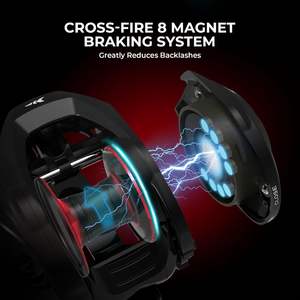 カスタマイズされた回転式鋳造コンボツインチップIM6グラファイト2個ブランクステンレス鋼ガイドKastFlex釣り - Product Image 3