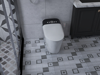 WC intelligent de conception européenne avec bidet autonettoyant, cuvette allongée, télécommande – WC intelligent pour hôtel