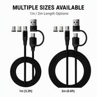 Câble de données magnétique 60W à charge rapide, force magnétique puissante, design rotatif trois-en-un, tressé en nylon avec indicateur lumineux pour