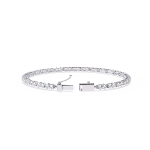 สร้อยข้อมือเพชรทอง10K 18K ปลูกในห้องทดลองแท้มีสี่ง่ามตั้งค่าสีขาว/กุหลาบ/เหลืองทองให้เลือก - Product Image 2