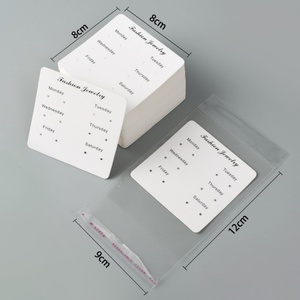 Custom <b>Earring</b> Cards for Jewelry Display Packaging <b>Holder</b> With Necklace Display Backs Paper Cards - Product Image 6