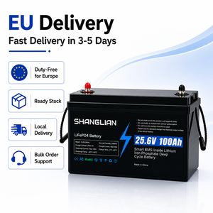 Batterie Lithium LiFePO4 25,6V 100Ah, remplacement pour batteries au plomb, 6000 cycles, BMS intelligent, IP65, stock Pologne, livraison UE, garantie 3 ans - Product Image 2