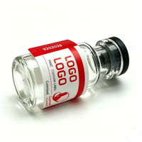Étiquettes personnalisées multi-tailles pour flacons, autocollants imperméables avec logo pour flacons en verre cosmétique de 3 ml, 5 ml, 10 ml