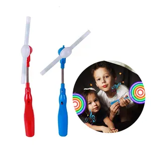 Molino de viento para fiesta de cumpleaños para niños, suministros de fiesta que brillan en la oscuridad, luz intermitente colorida, música Led giratoria