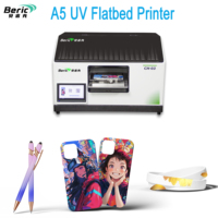 Impresora Plana de Inyección de Tinta UV Automática Beric con Cabezal XP600 para Impresión de Carcasas de Teléfono