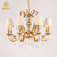 Plafonnier en cristal au design européen contemporain, luminaire décoratif d'intérieur classique, article de luxe, idéal pour une maison