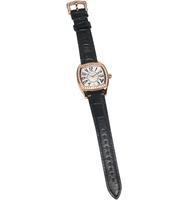 Jam Tangan Wanita SPARKTIME 2024 Model Terbaru Rose Gold Quartz Persegi Kulit 16mm Bisnis Dial Kaca Tahan Air Gaya Antik