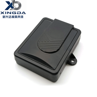 Boîtier électronique rectangulaire en plastique ABS moulé par injection avec patins de fixation pour l'assemblage de modules de circuits de commande PCB