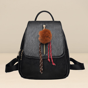Nueva Mochila de PU de Doble Asa para Mujer, Juvenil, con Cierre, Duradera, Práctica, de Viaje, Gran Capacidad de 25-50L, para Estudiantes Universitarias - Product Image 5