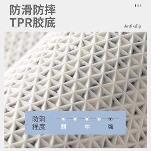 Tapis de salle de bain rectangulaire en polaire dégradé, absorbant et antidérapant, design nordique, pour salle de bain, chambre et entrée - Product Image 2