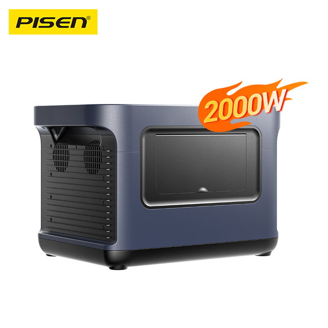 2000w Portable Power Bank Station 2150.4wh 220v Pure Sine Wave Lithium Portable Solar Generator Home Power Bank Station