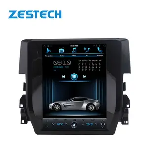 Android 12 Tesla Màn hình thẳng đứng hệ thống GPS xe đài phát thanh DVD GPS navigation cho Honda Civic 2016 2017 2018