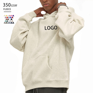 High Quality <b>Men's</b> Cotton Heavyweight Hoodie Unisex Oversized Plus Size <b>Pullover</b> Custom Logo Blank thick Sweatshirt for <b>Men</b> - Product Image 1