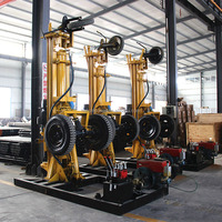 Machines de forage de puits de forage de 200m KQZ200D machine de forage de puits d'eau sur chenilles avec prix d'usine