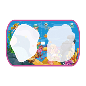 Educación Temprana Niños Creativos Reutilizables Juguetes de Dibujo de Agua Dibujos Animados Estilo Sirena Lienzo de Agua Mágico Con Pincel - Product Image 3