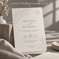 Cartes d'invitation de mariage de luxe personnalisées, gaufrage 3D, estampage à chaud, impression personnalisée, fournisseur de papeterie de mariage haut de gamme, OEM