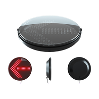 Feu de signalisation routière 200/300/400 mm IP65 en plastique PC, flèche rouge, pour routes urbaines et autoroutes