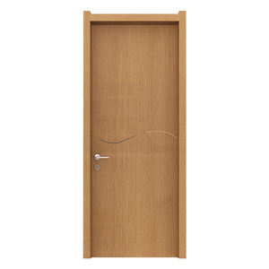 Portes en acajou pré-assemblées composites étanches, avec âme en PVC, en aggloméré, portes intérieures creuses en PVC WPC pour appartements - Product Image 3