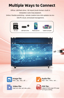Paquete de Cabina de DJ Profesional Impermeable con Cubierta Acrílica Plegable y Pantalla de Video con Luces