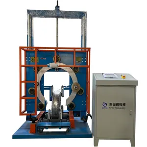 wrapping machine for pipe/plastic PE-RT pipes stack packing machine/PVC garden hose packaging machine