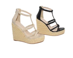 Donne ragazze moda zeppa <span class=keywords><strong>espadrillas</strong></span> ogni giorno indossare scarpe di marca sandalo per feste - Product Image 1