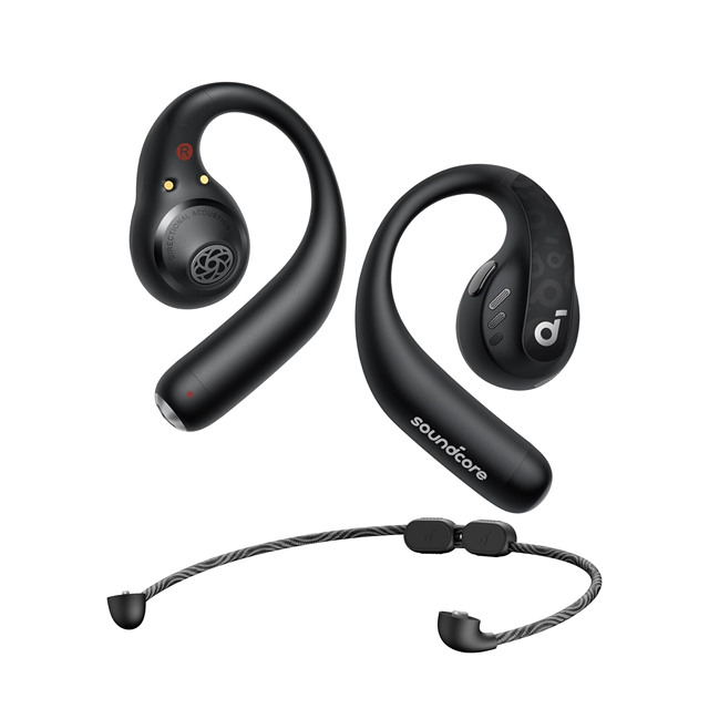 Soundcore by Anker AeroFit Pro Open-Ear Headphones 46H Playtime Headphones Wireless Earbuds