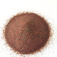 Sable abrasif de grenat rouge LM 30/60 mesh pour sablage industriel, finition des métaux et élimination des revêtements