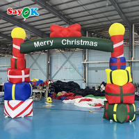Arche gonflable de Noël pour l'extérieur, idéale pour les événements promotionnels et la décoration de festivals