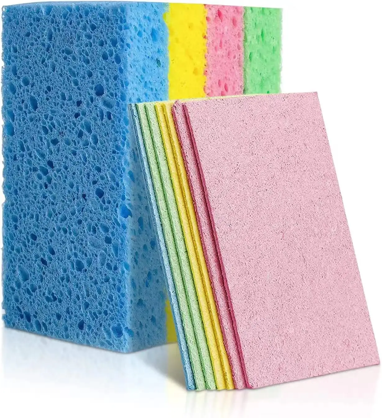 compress ecological cellulose sponge degradable cellulose sponges cleaning sponge microfiber