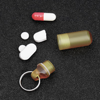 TGZUO PEI Flacon à médicaments étanche industriel OEM, pendentif décoratif CNC de précision, mini boîte à pilules d'urgence de poche EDC