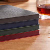 Carnet en cuir PU personnalisé 2027, journal d'affaires OEM, papeterie de bureau portable, vente en gros, logo personnalisé