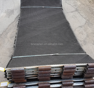 Fabrik preis Kunden spezifischer Haken Vibrations sieb 65mn Crimped Iron Wire Mesh Stein gewebter Sieb brecher Vibrations sieb Mesh - Product Image 1