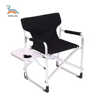 Chaise de réalisateur en aluminium portable légère chaise de réalisateur pliante chaise de camping pliante avec table d'appoint