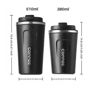 Vaso Térmico de Acero Inoxidable de 16 oz, Doble Pared, Aislado al Vacío, a Prueba de Fugas, Libre de BPA, para Viajes, Café y Uso en la Oficina - Product Image 4