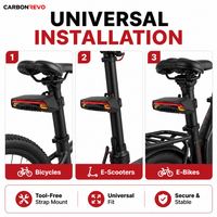Feu arrière rechargeable pour trottinette électrique Carbonrevo – Ajustement parfait, qualité supérieure, longue durée, fonctionnement fluide