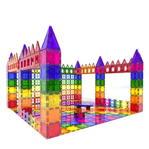 Giocattoli per bambini 2024 forte magnete 60pc magnetici blocchi da costruzione giocattoli magnetici set di piastrelle aperte giocattoli