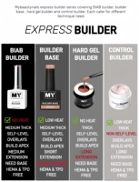 MyBeautyNails Gel BIAB Professionnel d'Extension d'Ongles en Bouteille Sous Marque Privée, Qualité Salon, Végétalien et Non Testé sur les Animaux