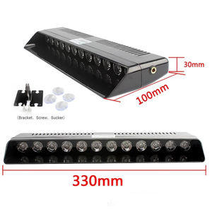 12W rojo Azul 2 colores faro intermitente 12 <span class=keywords><strong>LED</strong></span> interior del coche tablero <span class=keywords><strong>parabrisas</strong></span> lámpara S12 ADVERTENCIA DE PELIGRO DE EMERGENCIA luces estroboscópicas de señal - Product Image 6