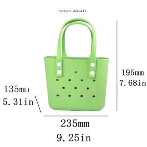 Nuevo Bolso de Mano Tipo Tote para Niñas, Pequeño, de EVA, Impermeable, con Dos Asas, Elegante, Portátil, para la Playa, Viajes, Compras y Actividades al Aire Libre - Product Image 5