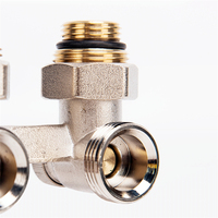 Robinet thermostatique d'angle en laiton AVONFLOW pour radiateur, bloc H angulaire EN215, contrôle de la température